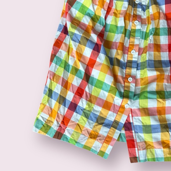 NWT Christopher John Rogers Target Bright Plaid Wide Strap Tie Waist Dress Sz 10 - Picture 3 of 14